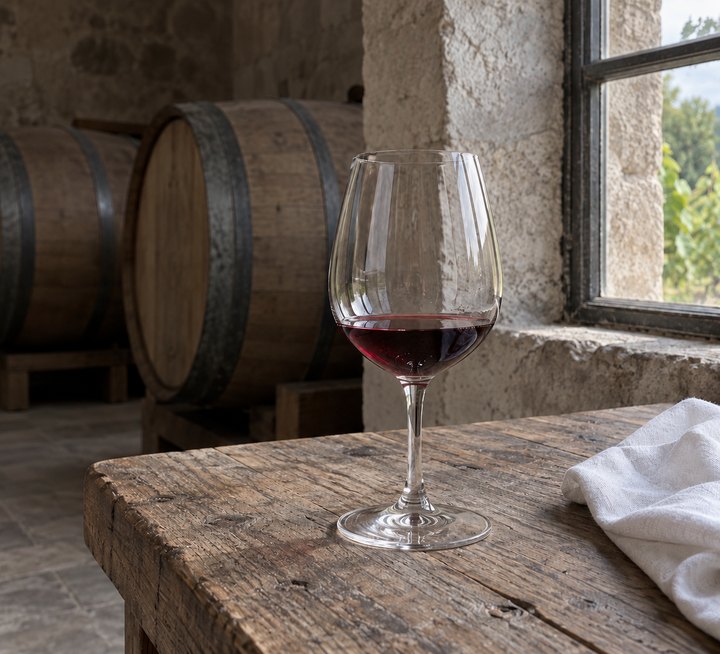 Tasting in the cellar