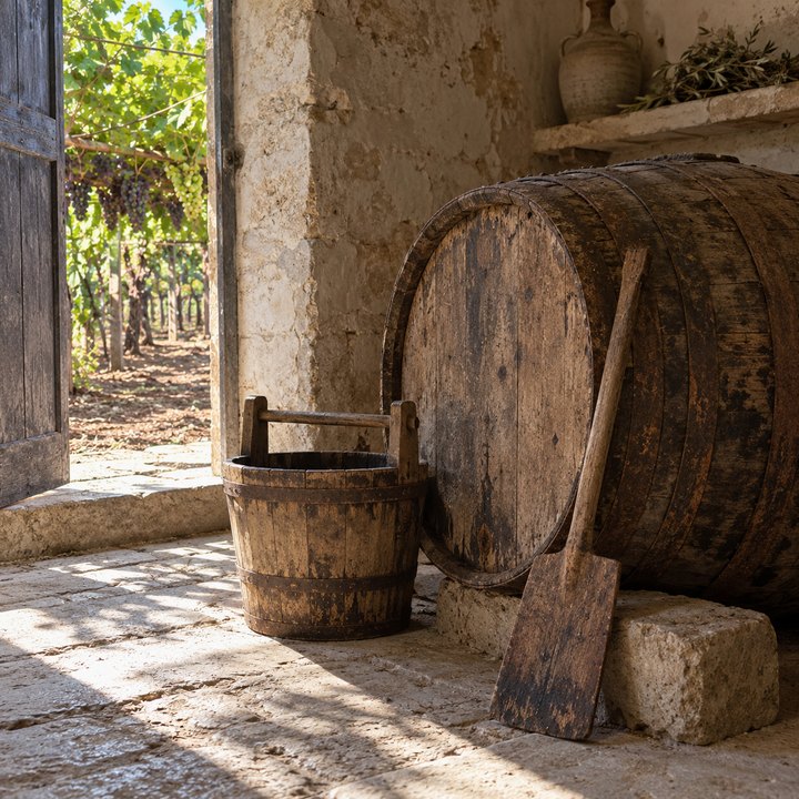 Tools of the craft in the cellar
